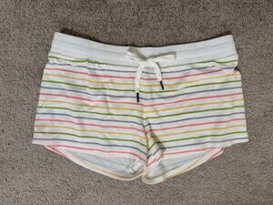 P.J. Salvage Drawstring Stripe Pajama Shorts Sz M $60 MSRP